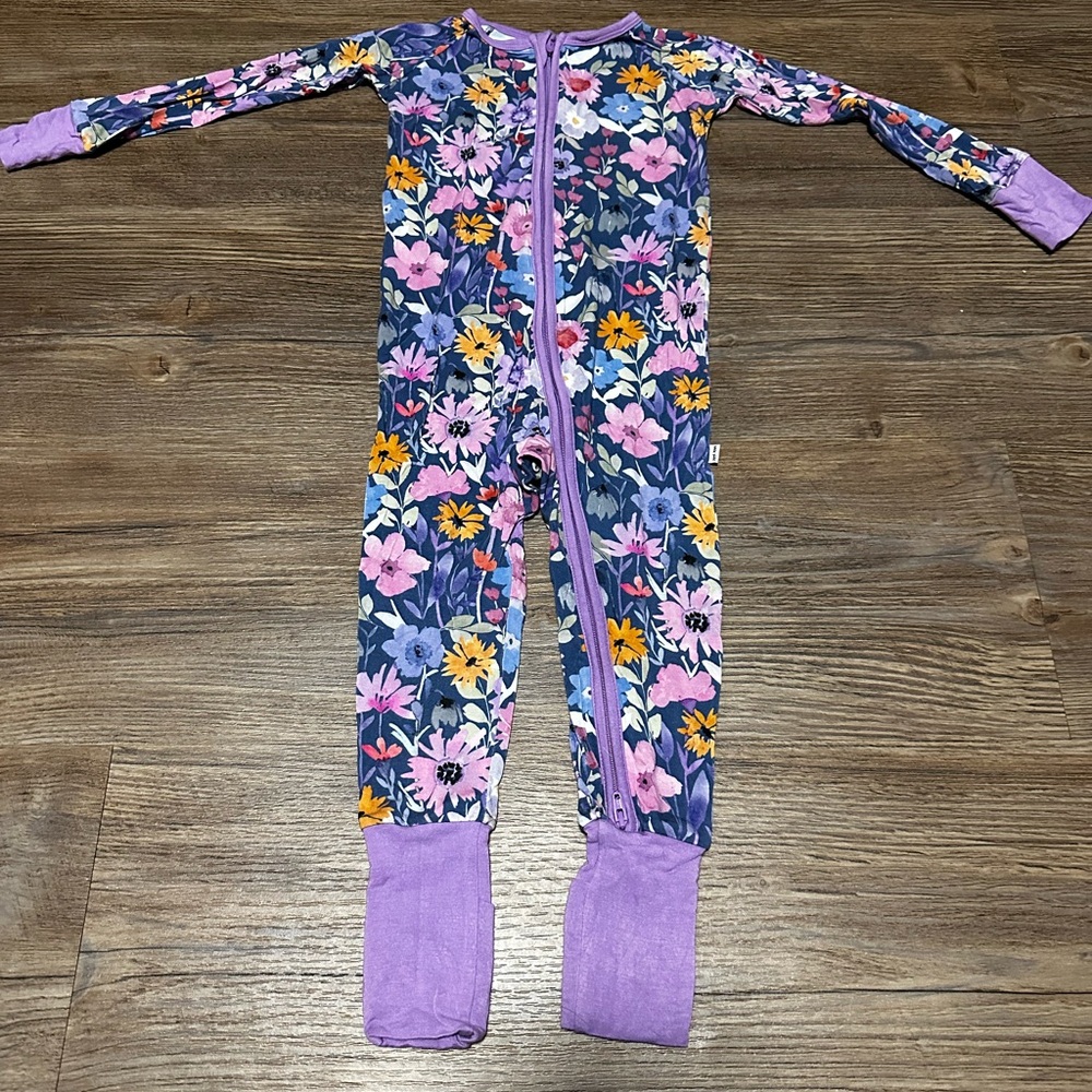 (2 for $55) Little Sleepies Dusk Blooms Zippy